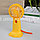 Портативный ручной вентилятор аккумуляторный Mini Fan HK 68 желтый, фото 7