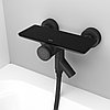 Смеситель IDDIS Shelfy для ванны с управлением Push Control, черный матовый, фото 5
