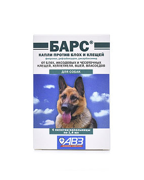 БАРС капли от блох и клещей для собак