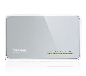 Коммутатор TP-Link TL-SF1008D 8-портовый 10-100 Мбит-с мини настольный коммутатор, 8 портов RJ45 10-100