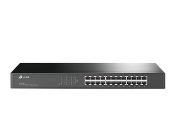 Коммутатор 24-портовый Tp-Link TL-SF1024 24-port 10-100Mbit, 1U 19-дюймов, стоечный, металический корпус