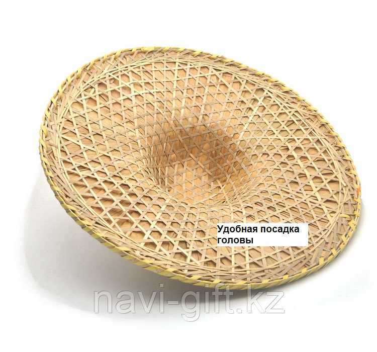 Бамбуковая плетеная шляпа - фото 2 - id-p100782058