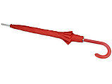 Зонт-трость механический с полупрозрачной ручкой, красный, фото 3
