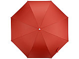 Зонт-трость механический с полупрозрачной ручкой, красный, фото 5