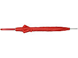Зонт-трость механический с полупрозрачной ручкой, красный, фото 7