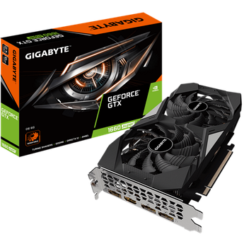 GIGABYTE Video Card NVidia GeForce GTX 1660 SUPER (6GB GDDR6/192bit, PCI-E 3.0 x16,core clock 1785