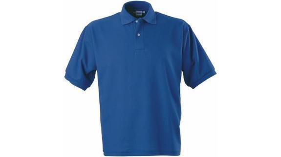 Рубашка-поло "Boston" 100% хлопок. ,Синий