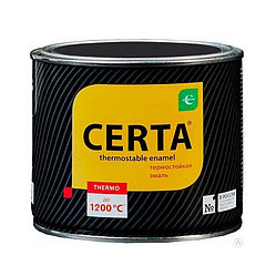 Термостойкая эмаль ЦЕРТА черная до 1200 °C, 0,8 кг