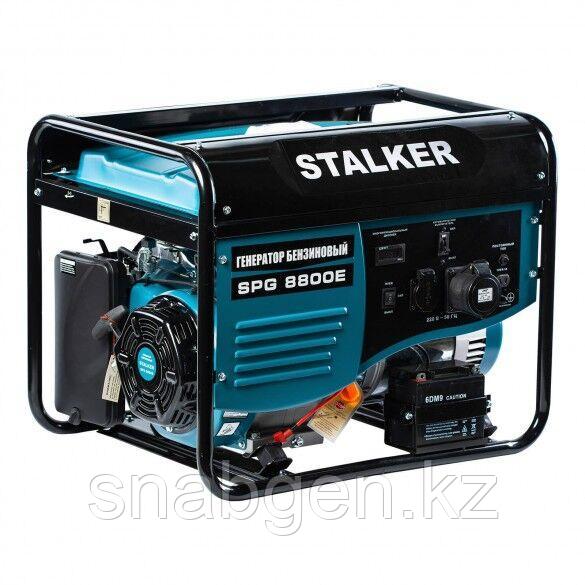 Бензиновый генератор STALKER SPG-8800E / 6кВт / 220В