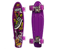 Скейт-пенниборд маленький цветной 701-d, фото 4
