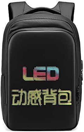 Рюкзак для ноутбука RZTX с LED-дисплеем, 15.6" Black - фото 1 - id-p100811180