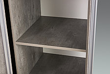 Шкаф-купе Home 123,2х229,5 см, светлый Atelier, с одним зеркалом, фото 2