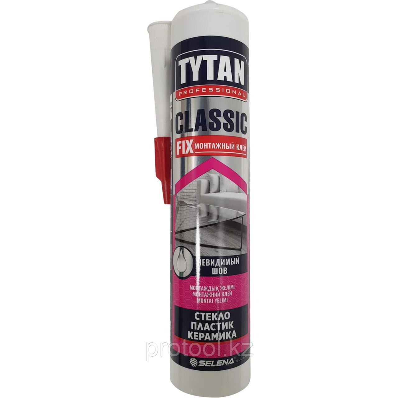 Купить Клей монтажный Tytan Classic Fix, 280 мл, прозрачный в Алматы ...