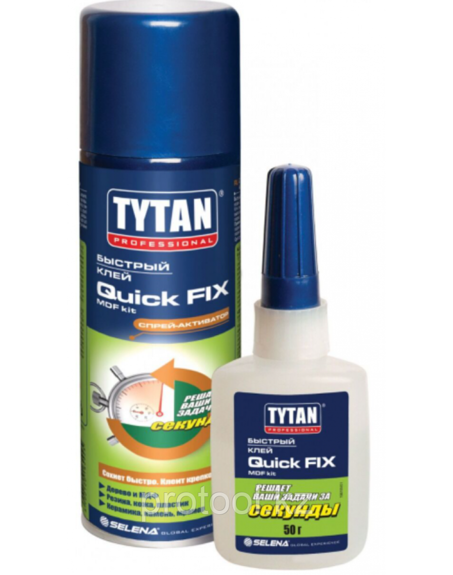 Цианакрилатный клей TYTAN Professional Quick Fix 200ml / 50gr GW - фото 1 - id-p100821883