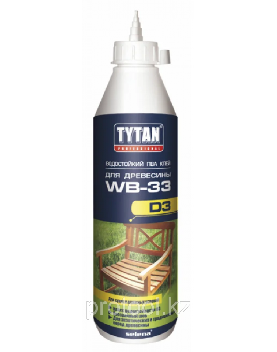 ПВА клей TYTAN Professional D3 водостойкий для дерева WВ-33 (500 мл) - фото 1 - id-p100821886
