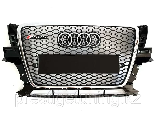 Решетка радиатора Audi Q5 I (8R) 2008-12 стиль RSQ5 (Хром): продажа, цена в  Астане. Автомобильные решетки на бамперы и радиаторы от PRESTIGE TUNING -  100822056