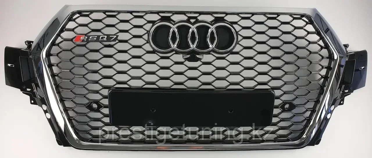 Решетка радиатора Audi Q7 II (4M) 2015-19 стиль RSQ7 (Хром)