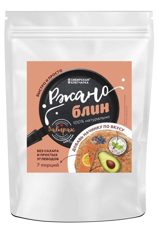 РЖАНОблин, смесь для выпечки, 7 пакетиков по 40 г