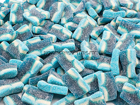 Жев.мармелад "Дольки синие в сахарной обсыпке кислые" (малина) 1кг /JAKE Испания/