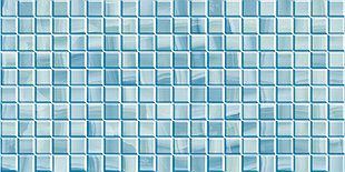 Кафель | Плитка настенная 25х50 Калипсо | Calipso голубая мозайка
