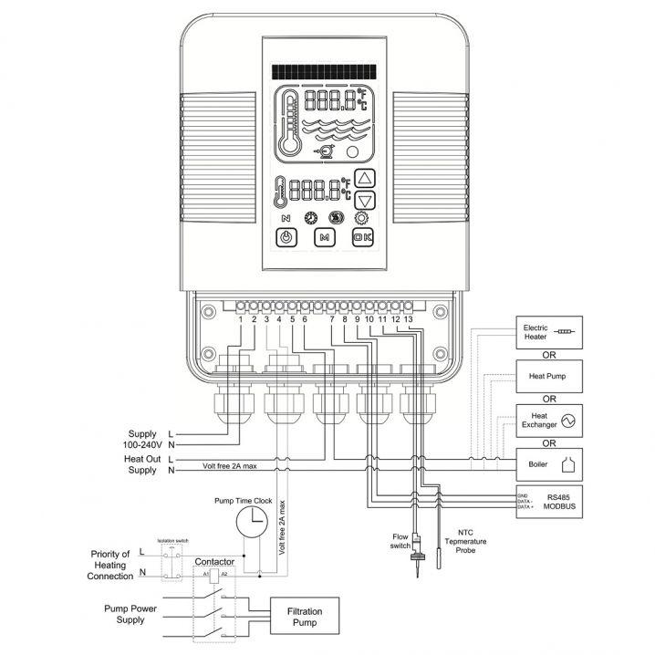 Цифровой контроллер Elecro Heatsmart Plus теплообменника G2SST + датчик потока и температуры - фото 2 - id-p59635557