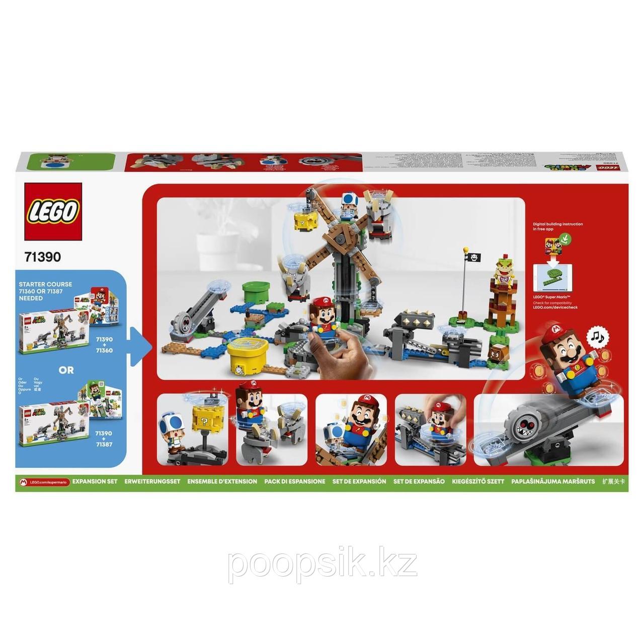 Lego Super Mario Нокдаун резноров 71390. Дополнительный набор. - фото 3 - id-p100827056