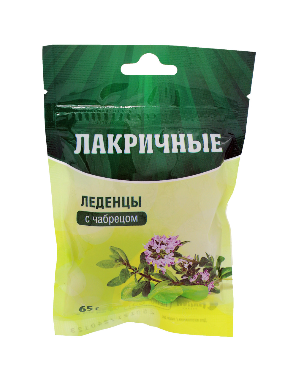 Карамель леденцовая "Лакричная" с экстрактом чабреца