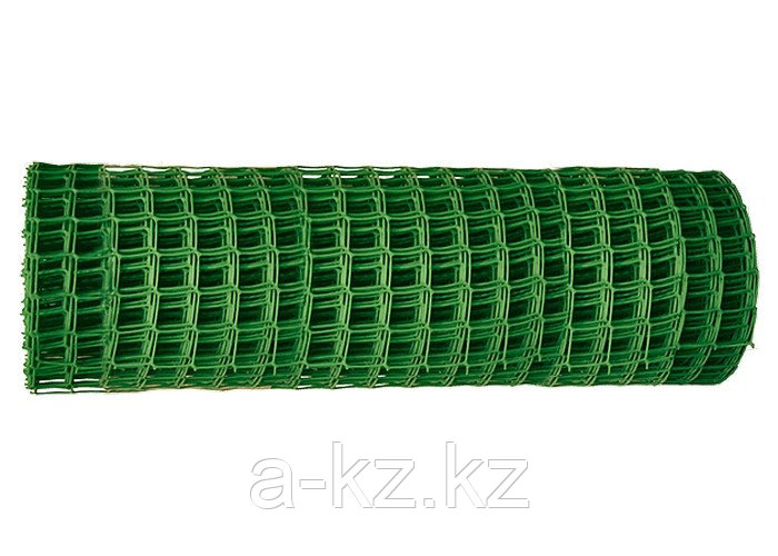 Решетка заборная в рулоне, 1,3 х 20 м, ячейка 70 х 55 мм, пластиковая, зеленая, Россия Заборная решётка в