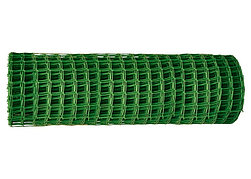 Решетка заборная в рулоне, 1,8 х 25 м, ячейка 90 х 100 мм, пластиковая, зеленая, Россия Заборная решетка в