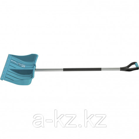 Лопата для уборки снега пластиковая Luxe, 540 х 375 х 1520 мм, стальной черенок, Palisad, фото 2