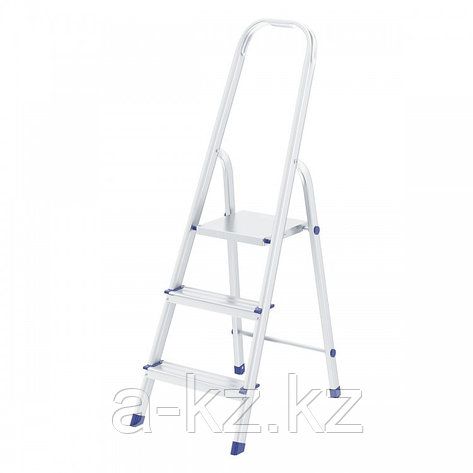 Стремянка, 3 ступени, алюминиевая, Россия, Сибртех, фото 1