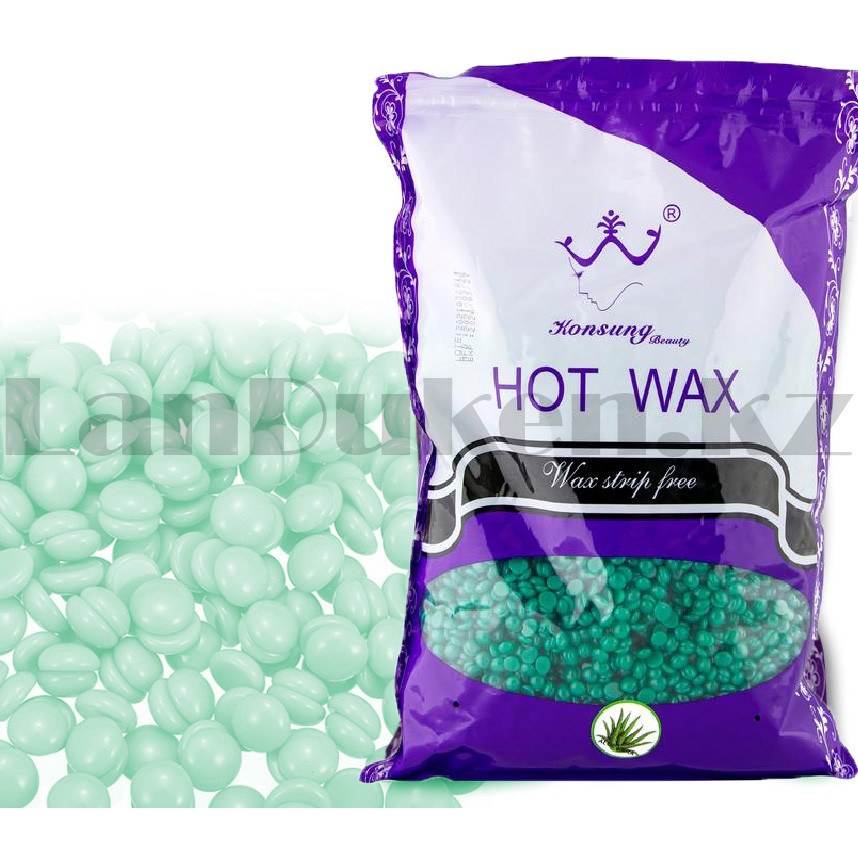 Горячий пленочный воск в гранулах HOT WAX 300 гр. для депиляции aloe