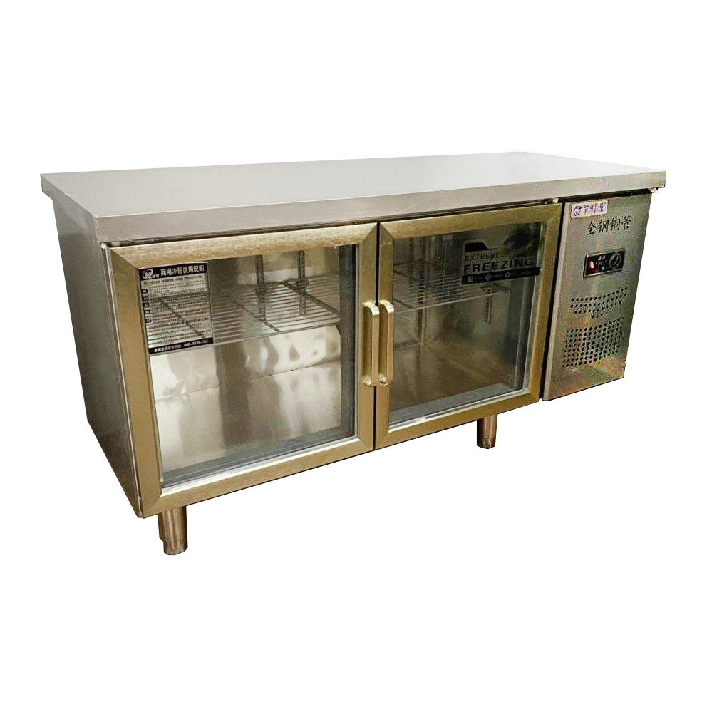 Холодильный стол стеклянные дверцы (М) 1,20х60 (0...+5 гр.)