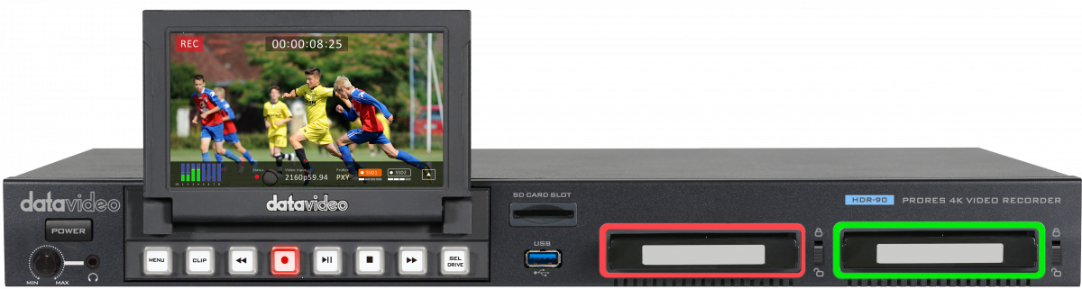 ProRes 4K Video Recorder-1U Rackmountable HDR-90