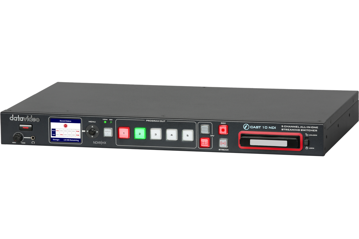 5-Channel All-in-one Streaming Switcher iCAST 10NDI