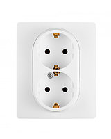 Legrand 672223 Розетка 2X2К+З БЕЛ ETIKA -