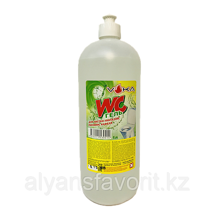 WC-ГЕЛЬ - средство для мытья сантехники c хлором. 1 литр. РК, фото 2