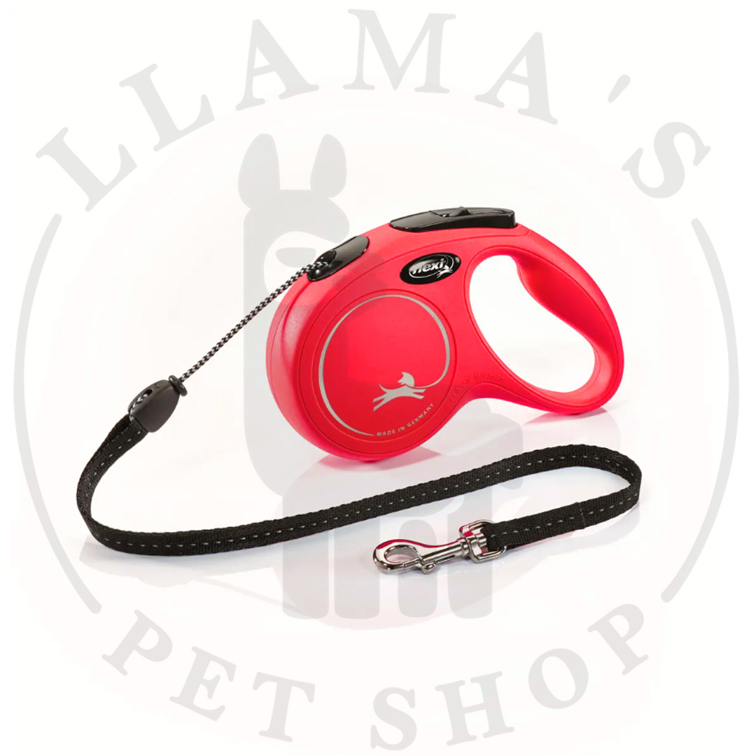 Flexi Рулетка-трос для собак до 20кг, 8м, красная (New Classic M cord red) - фото 1 - id-p100845317