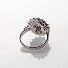 Кольцо из серебра с природным богемским гранатом, фото 4