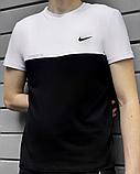 Футболка Nike бел чер комбо, фото 3
