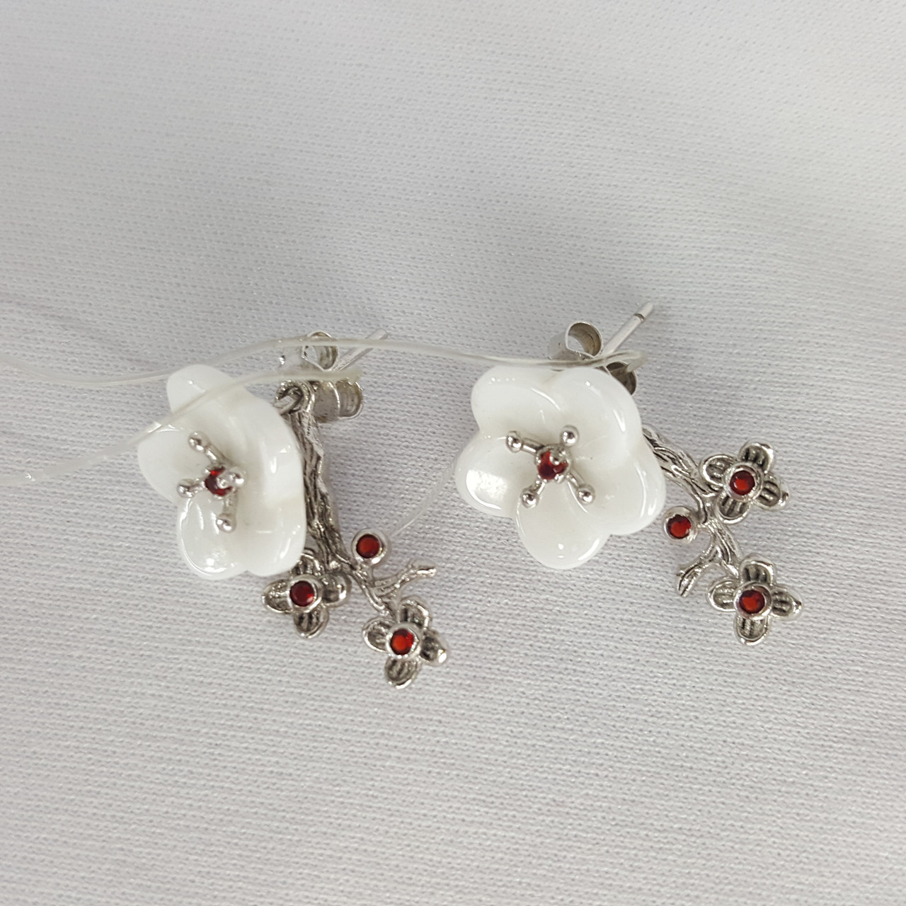 Серьги из серебра с фианитами TEOSA ZCE-2071, фото 1