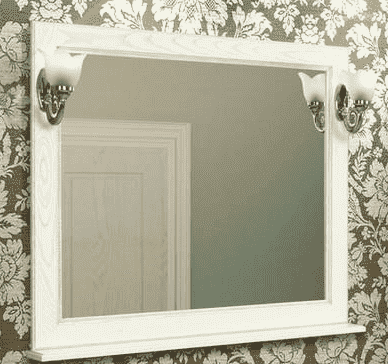 Зеркало, ЖЕРОНА, 105, белое серебро - фото 2 - id-p100262406
