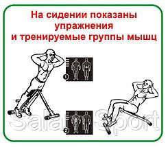 Скамья для пресса и мышц спины 120 кг Россия, фото 3
