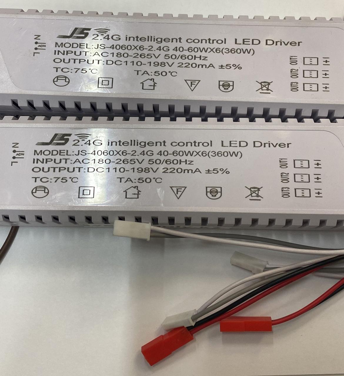Драйвер LED светодиодный JS 2.4G 40-60x6(360W)