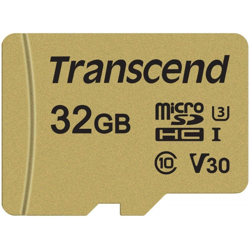 Transcend TS32GUSD500S Карта памяти MicroSD 32GB Class 10 U3