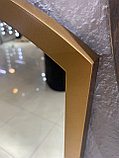 Зеркало с округлыми сторонами в бронзовой раме из МДФ 1070х360мм, фото 3