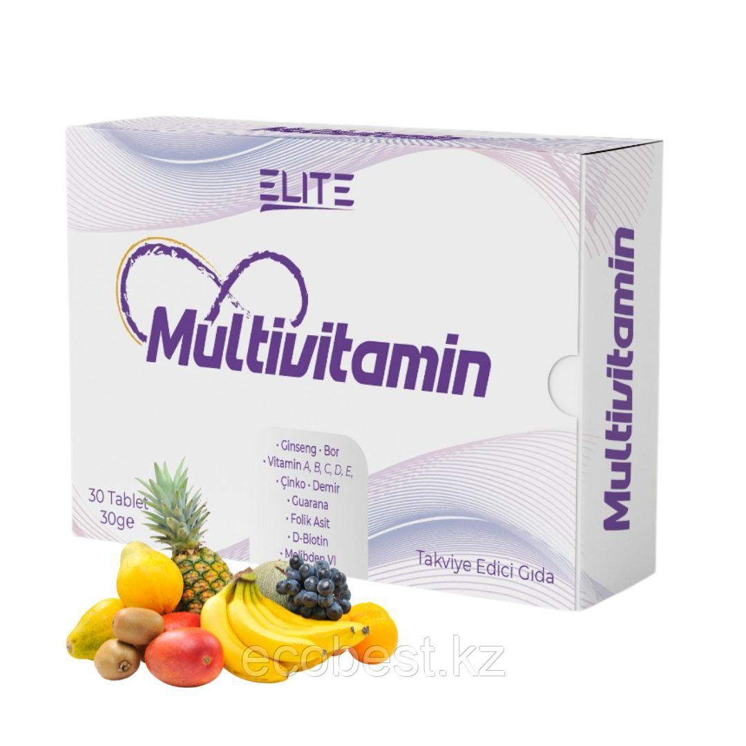 Мультивитамин (Multivitamin), Mir Elite Natural, 30таб. - фото 1 - id-p100852995