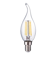 Лампа светодиодная нитевидная прозрачная свеча на ветру С35 7 Вт 2700 К Е14 Фарлайт