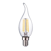 Лампа светодиодная нитевидная прозрачная свеча на ветру С35 11 Вт 2700К Е14 Фарлайт
