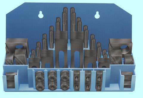 Набор клиновых ступенчатых прижимов из 58-ми предметов CNIC, паз19,7мм М16х2 в металлическом футляре (YT-0209) - фото 1 - id-p100855029